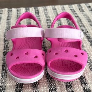 CROCS Kids Pink and Light Purple Sandals